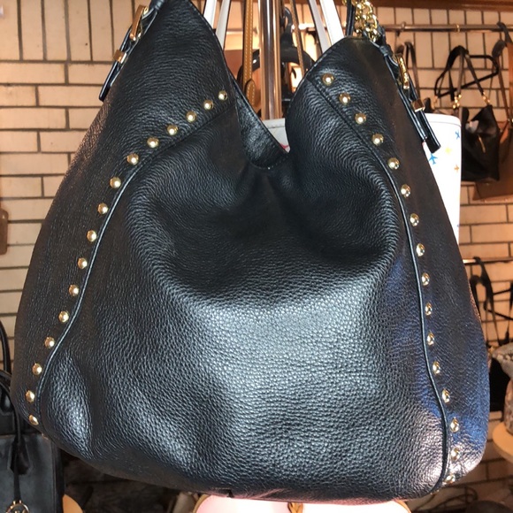 π₯1DAY SALE EUC MK GOLD STUDDED - Picture 5 of 5